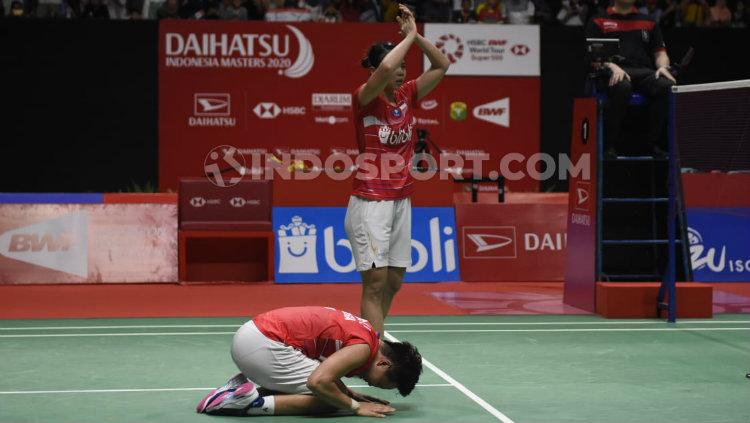 Greysia Polii/Apriyani Rahayu berhasil meraih gelar juara Indonesia Masters 2020.