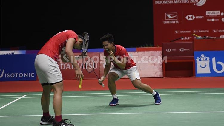 Laga antara Greysia Polii/Apriyani Rahayu vs Maiken Fruergaard/Sara Thygesen di final Indonesia Masters memakan waktu 1 Jam 20 menit.