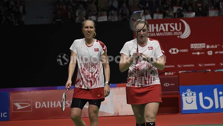 Runner-up Indonesia Masters 2020, Maiken Fruergaard/Sara Thygesen dikalahkan pasangan peringkat 41 dunia di semifinal SaarLorLux Open 2020. - INDOSPORT