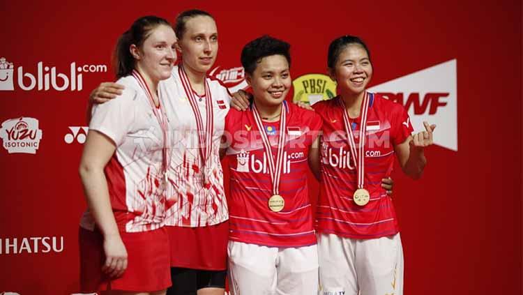 Kemenangan di Indonesia Masters 2020 membuat Greysia Polii/Apriyani Rahayu kini memiliki rekor enam kemenangan atas Maiken Fruergaard/Sara Thygesen.