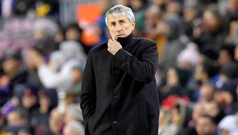 Mantan pelatih Barcelona, Quique Setien.