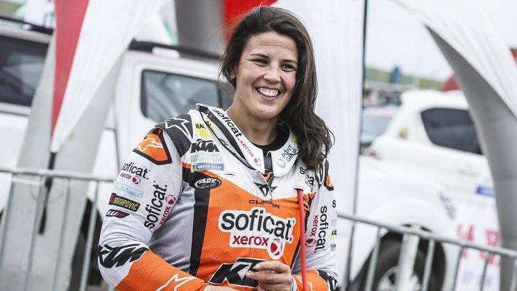 Pereli wanita, Laia Sanz, mengungkap kesulitan membalap di Arab Saudi. - INDOSPORT