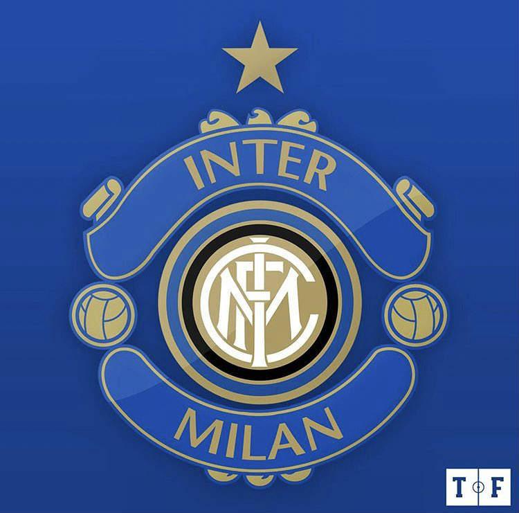 Plesetan Logo Inter Milan dan Manchester Copyright: twitter.com/TrollFootball