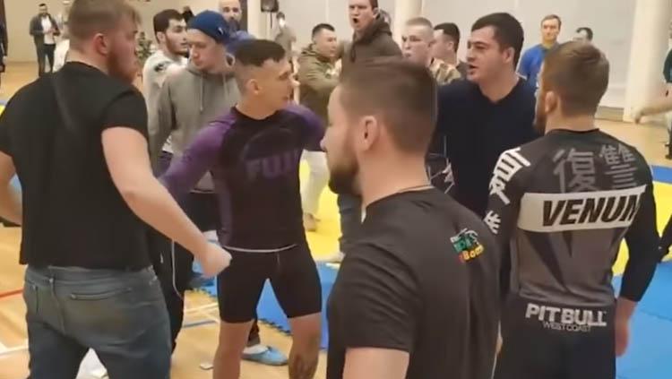 Kerusuhan terjadi di turnamen Jiu jitsu di Rusia - INDOSPORT