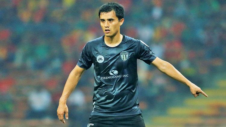 Pemain Terengganu FC (Malaysia) Sanjar Shaakhmedov. Copyright: fullsports.info