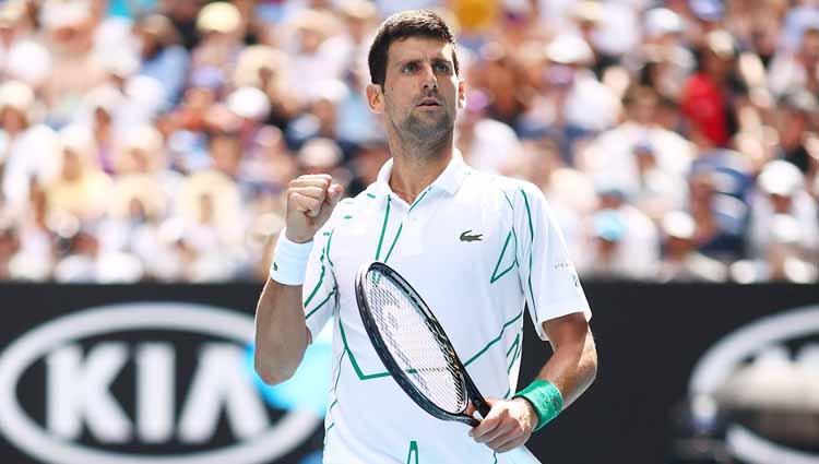 Djokovic melaju ke perempatfinal Australia Terbuka 2020 usai menumbangkan Diego Schwartzman. - INDOSPORT