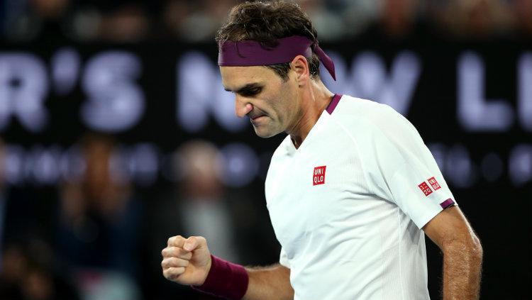 Roger Federer melaju ke perempatfinal Australia Terbuka 2020. - INDOSPORT