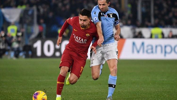 Situasi pertandingan Serie A Italia bertajuk Derby della Capitale antara AS Roma vs Lazio, Senin (27/01/20) dini hari WIB.