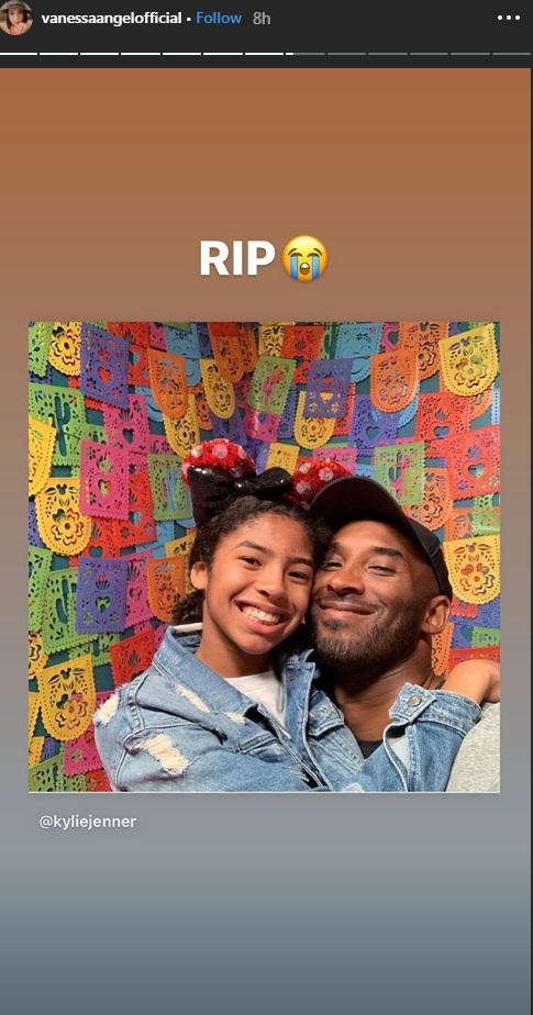 Vanessa Angel ikut berduka karena Kobe Bryant meninggal dunia. Copyright: Instagram @vanessaangel