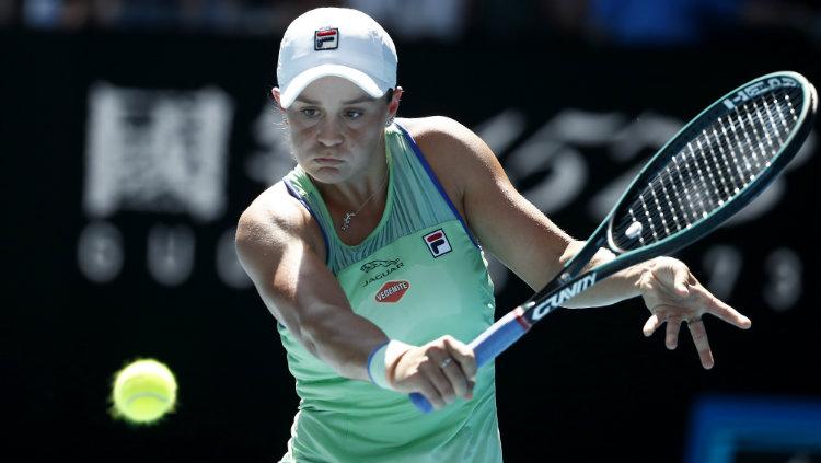 Ashleigh Barty gagal menang di di Madrid Terbuka 2021. - INDOSPORT