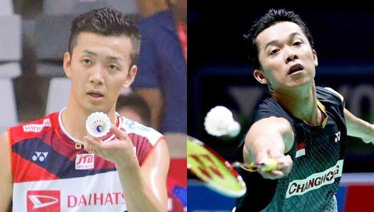 Kenta Nishimoto dan Taufik Hidayat Copyright: Instagram