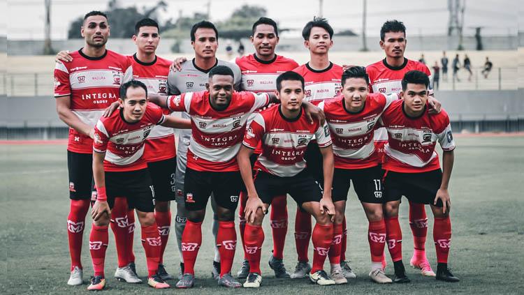 Skuat Madura United. Copyright: Twitter/@MaduraUnitedFC