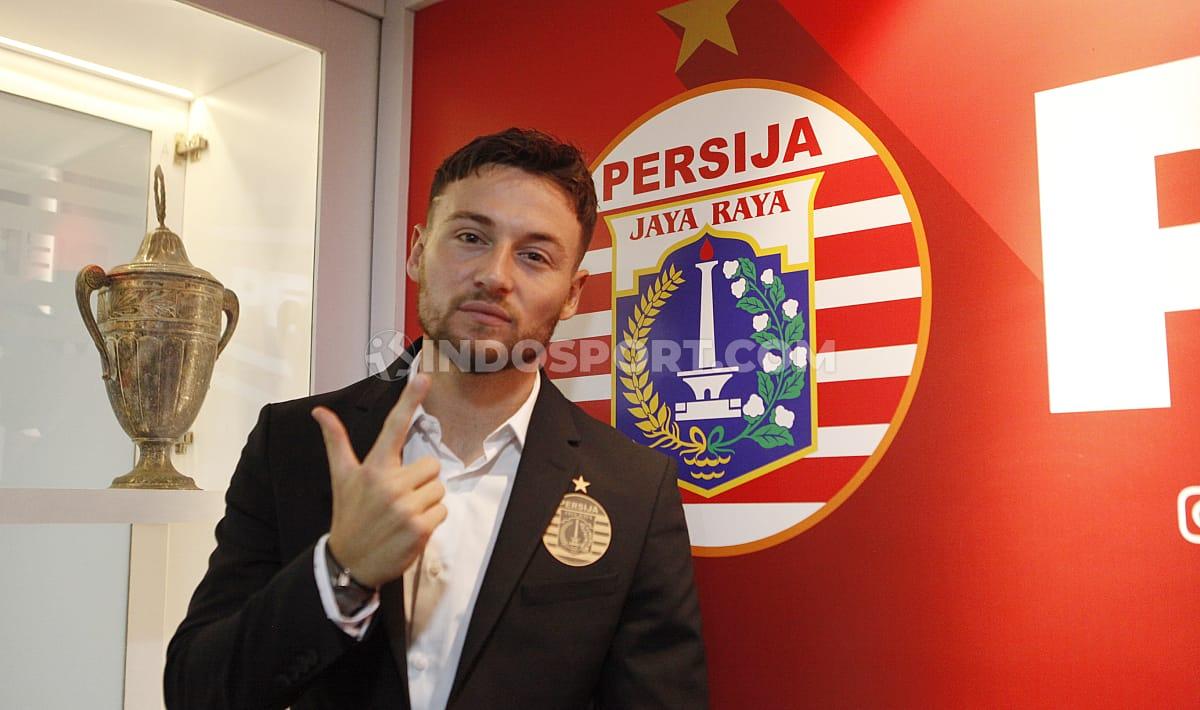 Perkenalan secara resmi, Marc Anthony Klok sebagai pemain Persija Jakarta.