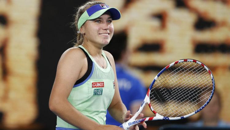 Sofia Kenin mengalahkan Garbine Muguruza dengan skor 4-6, 6-2, 6-2 di final Australia Terbuka 2020.