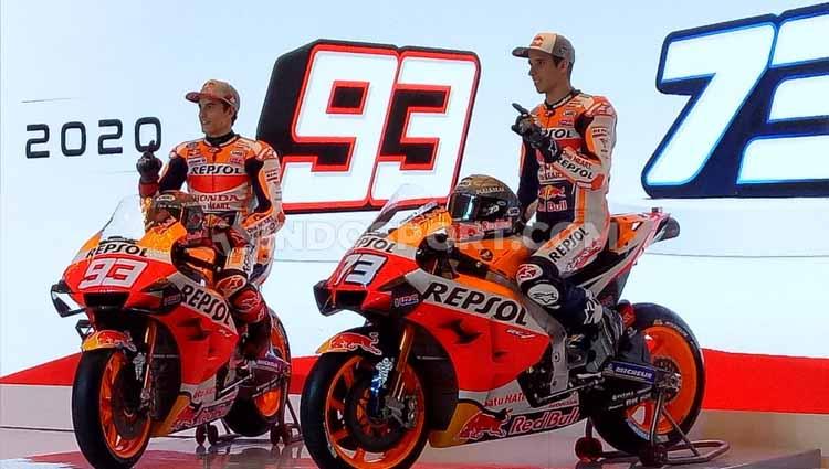 Duo pembalap Repsol honda Marc Marquez dan Alex Marquez memberikan wejangan untuk pebalap muda Indonesia mengejar mimpi menjadi juara dunia. - INDOSPORT