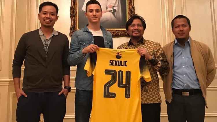 Pemain baru Barito Putera, Danilo Sekulic. Copyright: Instagram.com/sekulic24danilo