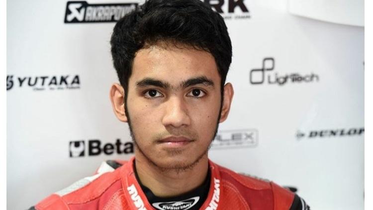 Pembalap muda Indonesia asal Kabupaten Bulukumba, Sulawesi Selatan, Andi Farid Izdhihar alias Andi Gilang, bakal mengaspal di ajang Moto2 2020. - INDOSPORT