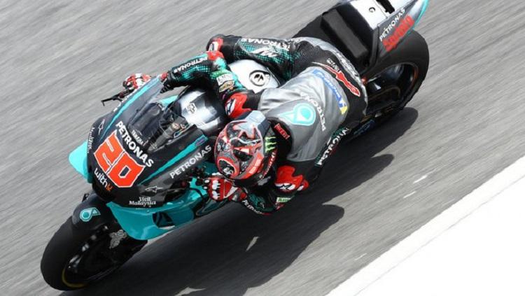 Fabio Quartararo menjadi yang tercepat pada hari pertama tes pramusim MotoGP 2020 di Sirkuit Sepang, Malaysia, Jumat (07/02/20). - INDOSPORT