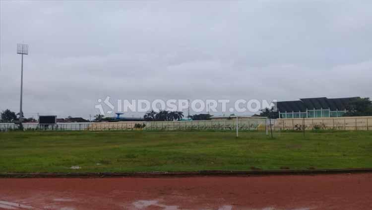Kondisi terkini Stadion 17 Mei Banjarmasin yang selesai renovasi tahap pertama, tahap kedua akan dimulai beberapa bulan ke depan.