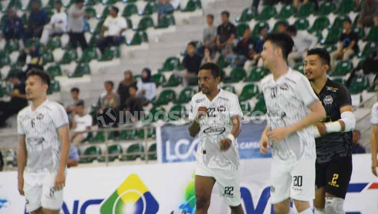 Klub futsal asal Minahasa, Red Manguni, akhirnya berhasil memetik kemenangan perdana mereka di pentas Pro Futsal League 2020. - INDOSPORT