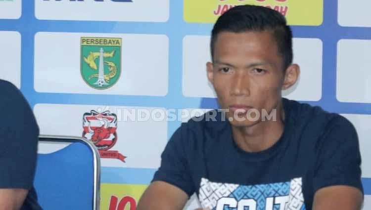 Kapten Persis Solo, Eky Taufik, kecewa laga kandang Liga 1 di Sleman masih tanpa dukungan suporter. - INDOSPORT