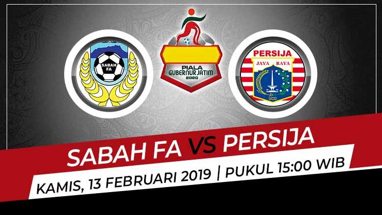 Pertandingan antara Sabah FA vs Persija Jakarta (Piala Gubernur Jatim). - INDOSPORT