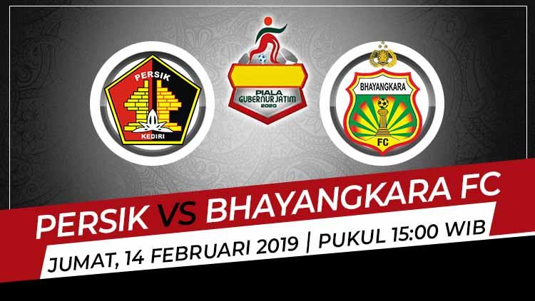 Berikut ini merupakan hasil pertandingan Piala Gubernur Jatim 2020 antara Persik Kediri vs Bhayangkara FC, Jumat (14/02/20) dari Stadion Gelora Bangkalan, Madura. - INDOSPORT