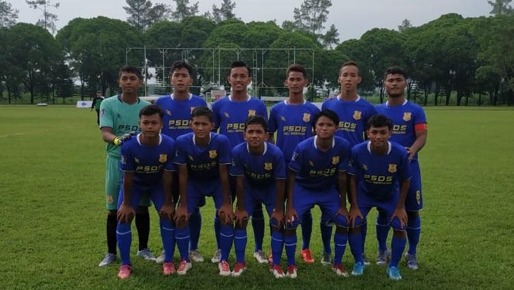 Tim PSDS Deli Serdang di putaran nasional Piala Soeratin U-17. Copyright: Media PSDS