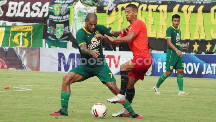 Bhayangkara FC berhasil membekuk Persebaya Surabaya pada pertandingan kedua Grup A Piala Gubernur Jatim 2020 di Stadion Bangkalan, Madura