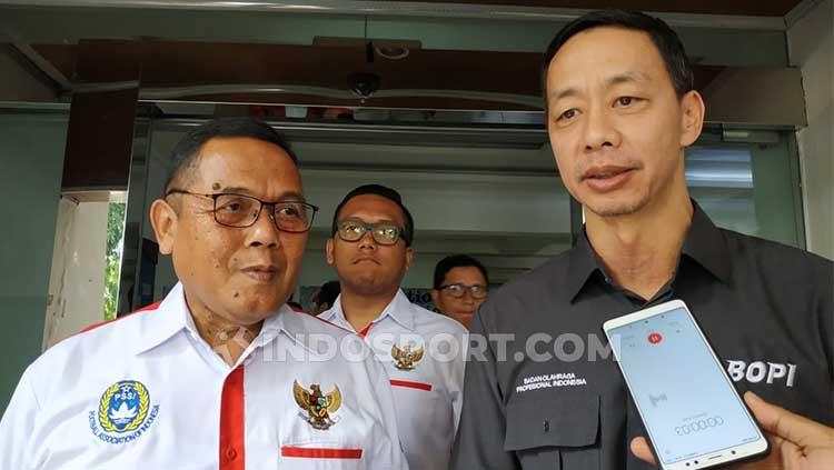 Operator Liga 1 PT Liga Indonesia Baru (LIB) menghadap ke Badan Olahraga Profesional Indonesia (BOPI).