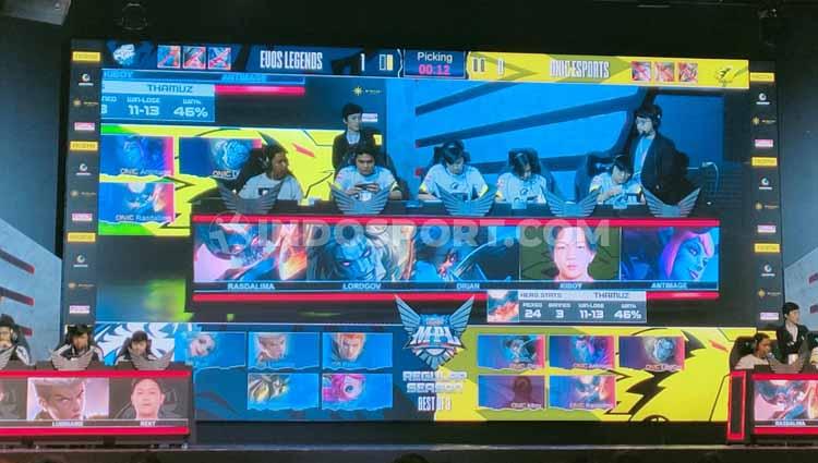 Tim kuat EVOS eSports masih tak menurunkan pemain legendaris di posisi tank, Yurino 'Donkey' di pekan kedua MPL Indonesia season 5, Minggu (16/02/20). - INDOSPORT
