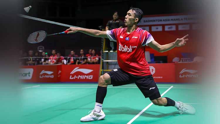 Tunggal Putra Indonesia, Jonatan Christie di final Badminton Asia Team Championship 2020. Copyright: Humas PBSI