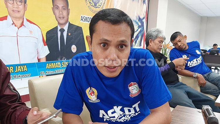Plt Ketua Umum Askot PSSI Makassar, Ahmad Susanto. Copyright: Adriyan Adirizky/INDOSPORT