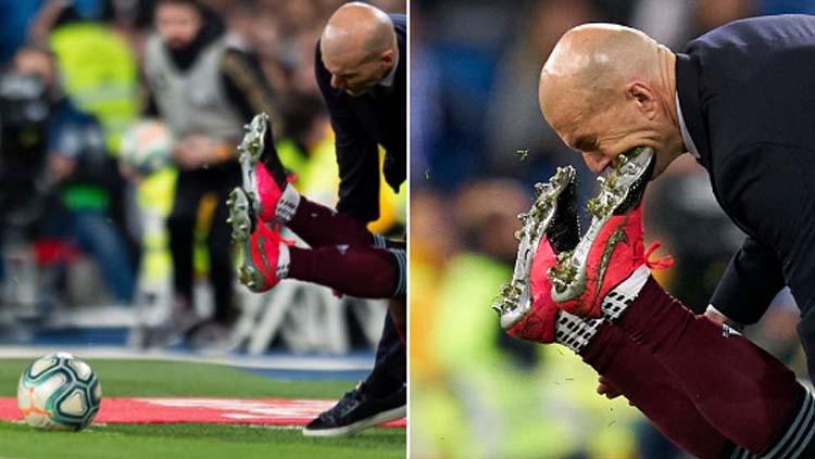 Mulut Zidane Kena Tendang Pemain Celta Vigo Saat Madrid Ditahan Imbang Indosport
