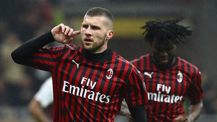 Ante Rebic menjelma menjadi senjata rahasia AC Milan berkat gol-gol dan penampilan impresifnya di semua kompetisi yang diikuti I Rossoneri. Copyright: Twitter @RossoneriBlog