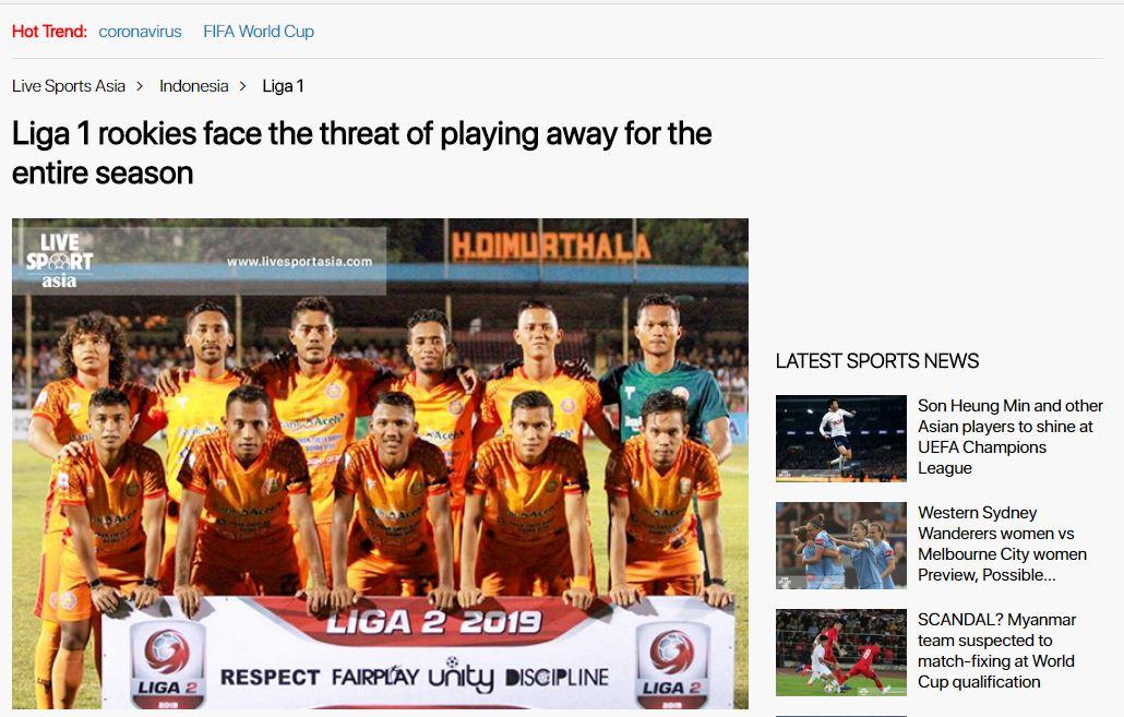 Bikin Malu, Klub Liga 1 2020 Jadi Sorotan Media Asing karena Terancam Musafir Copyright: Livesportsasia