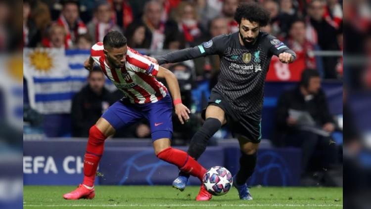 Situasi di pertandingan babak 16 besar Liga Champions antara Atletico Madrid vs Liverpool, Rabu (29/02/20) dini hari WIB. Copyright: Liverpool