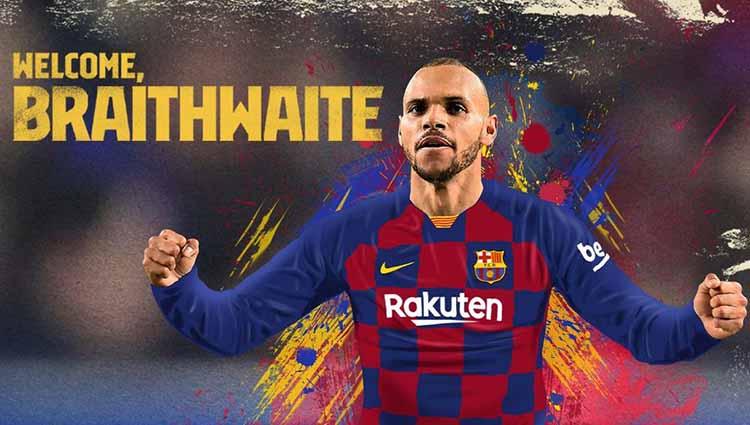 Martin Braithwaite, pemain baru Barcelona. - INDOSPORT