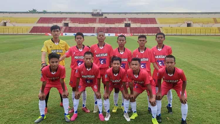 Tim sepak bola Sulsel dipecundangi Kalteng dengan skor tipis 0-1 pada laga penyisihan Grup B Piala Soeratin di Stadion Sultan Agung, Bantul, Kamis (20/02/20).