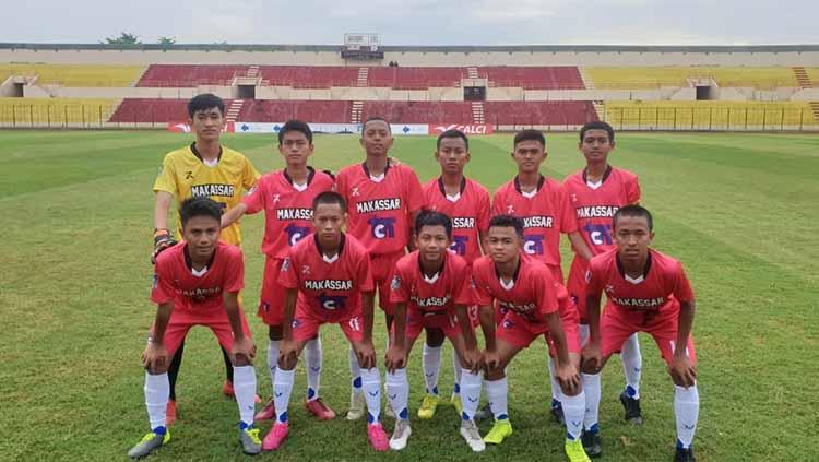 Tim sepak bola Sulsel dipecundangi Kalteng dengan skor tipis 0-1 pada laga penyisihan Grup B Piala Soeratin di Stadion Sultan Agung, Bantul, Kamis (20/02/20). - INDOSPORT