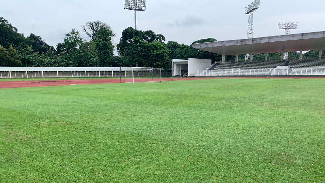 Dewa United memakai Stadion Madya Senayan, Jakarta untuk babak penyisihan grup sekaligus tuan rumah grup B Liga 2.
