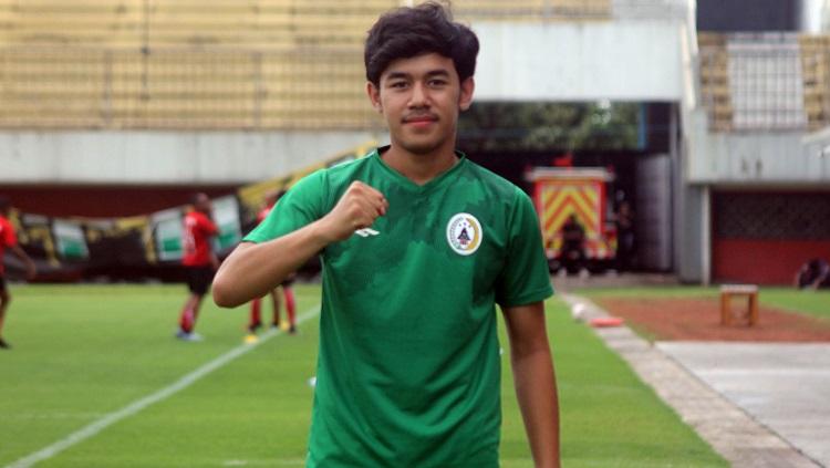 M. Luthfi Kamal Baharsyah kala berseragam PSS Sleman pada Liga 1 2020 lalu. - INDOSPORT