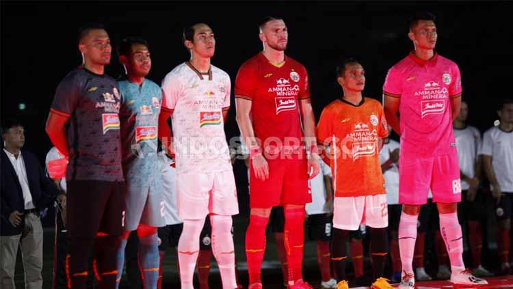 Variasi warna jersey baru Persija Jakarta yang akan digunakan untuk mengarungi Liga 1 2020.