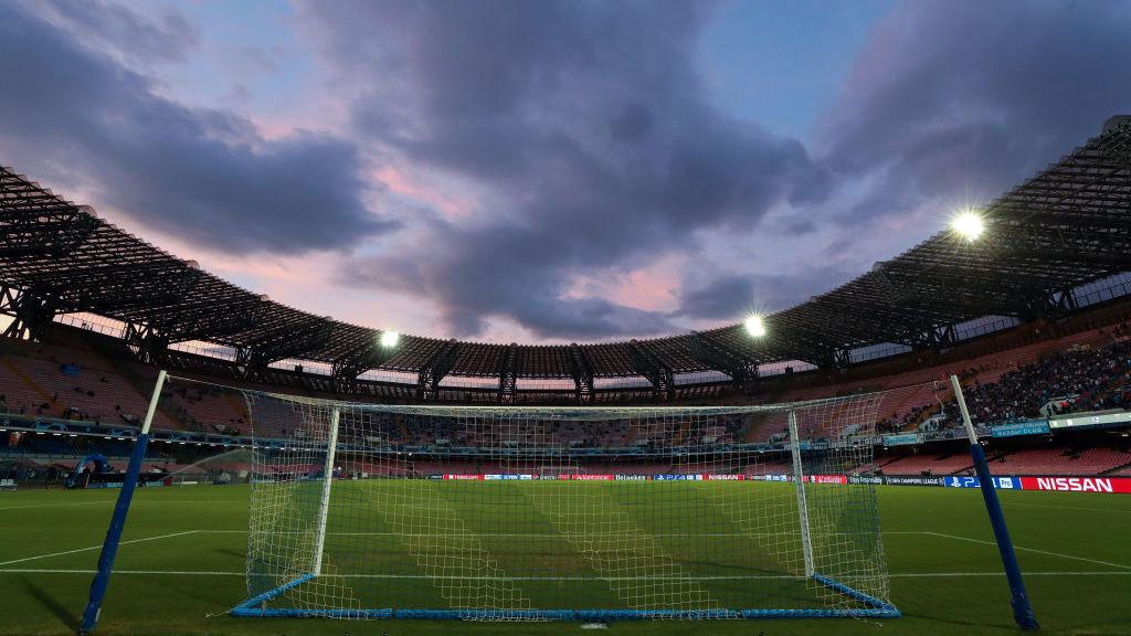 Stadion San Paolo, kandang Napoli akan menjadi saksi bagaimana Barcelona akan dipermalukan pada ajang Liga Champions.