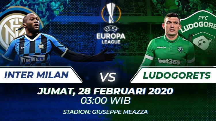 Link Live Streaming Pertandingan Liga Europa Inter Milan vs Ludogorets