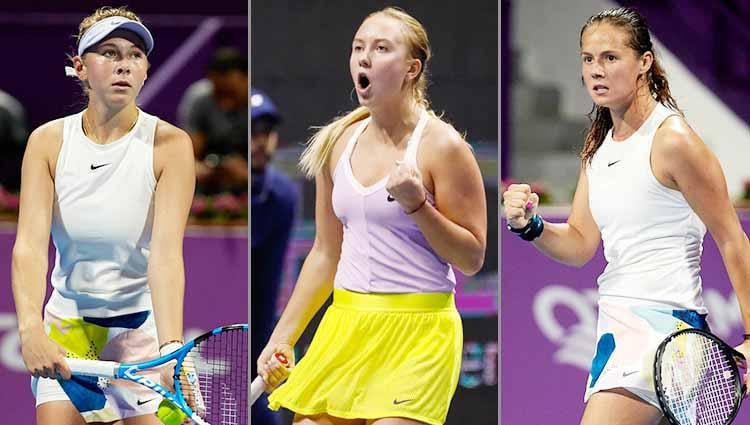 Tiga petenis calon penerus Maria Sharapova; Amanda Anisimova, Anastasia Potapova, Daria Kasatkina. - INDOSPORT