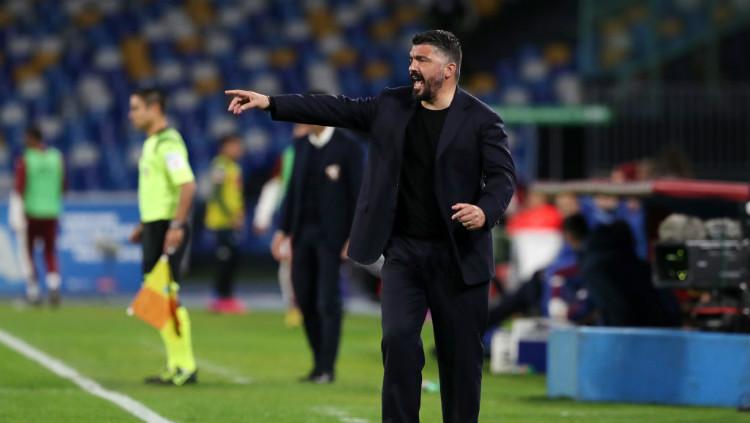 Gennaro Gattuso pernah membuat laga AC Milan vs Tottenham Hotspur memanas 12 tahun lalu. Foto: Francesco Pecoraro/Getty Images.