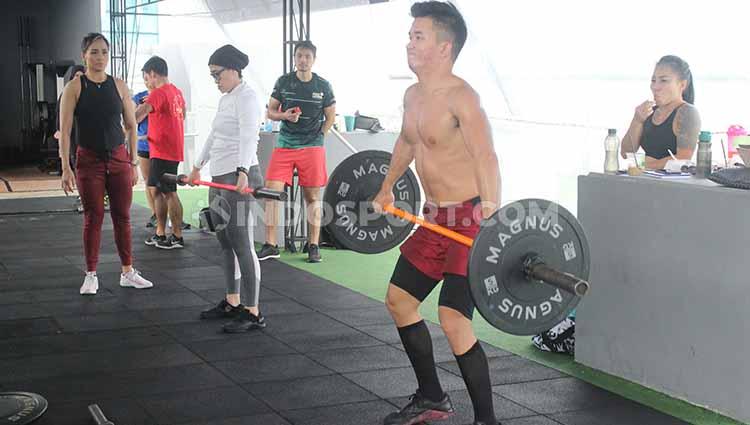 Suasana latihan workshop Jemima Djatmiko di Tempat Gym ONYX, Gedung Bangun Nusantara, BSD, Tangerang. Copyright: Aziz Purnomo/INDOSPORT