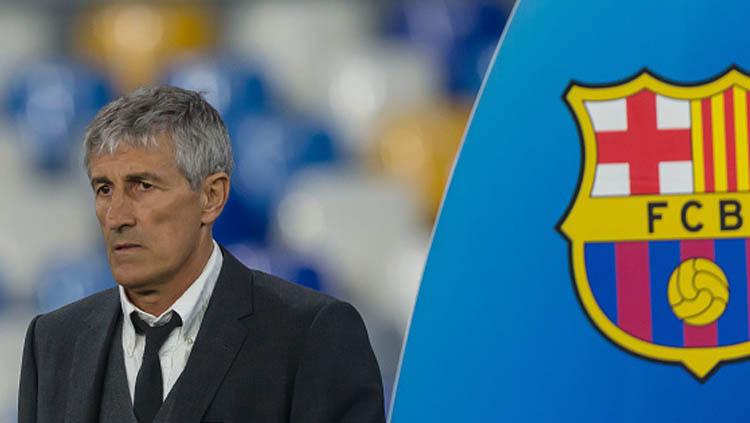 Quique Setien tuntut bayar pesangon sampai bawa ke pengadilan. Raksasa LaLiga Spanyol, Barcelona, jadi terasa menyedihkan.