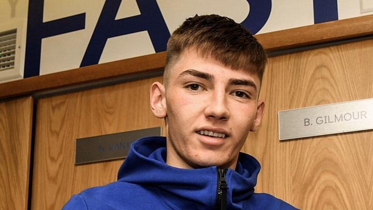 Wonderkid Chelsea Billy Gilmour. Copyright: Twitter/@billygilmourrr